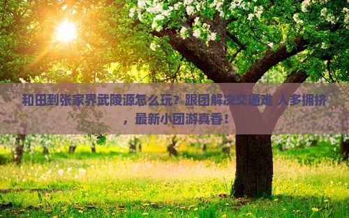 和田到张家界武陵源团体旅游