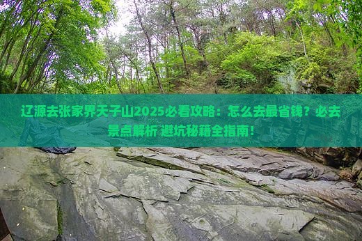 辽源去张家界天子山必去地 辽源去张家界天子山必去地