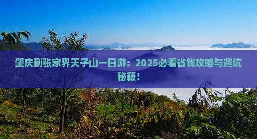 肇庆到张家界天子山一日