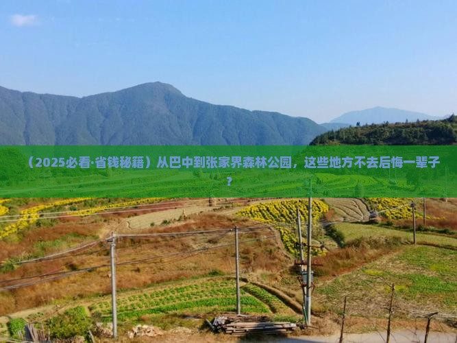 巴中去张家界森林公园必去地
