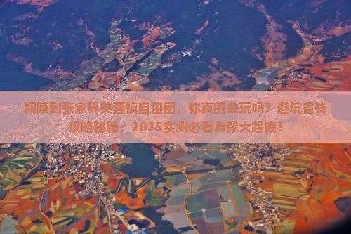 铜陵到张家界芙蓉镇自由团