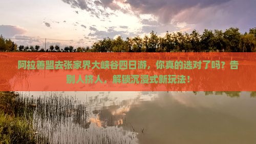 阿拉善盟去张家界大峡谷四日游
