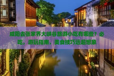 咸阳去张家界大峡谷旅游小吃