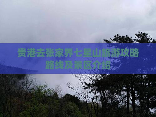 贵港去张家界七星山旅游