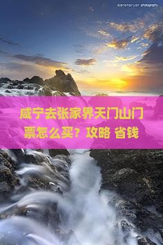 咸宁去张家界天门山门票