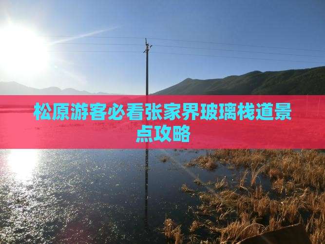 松原去张家界玻璃栈道必去地