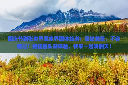 国庆节到张家界袁家界团体旅游
