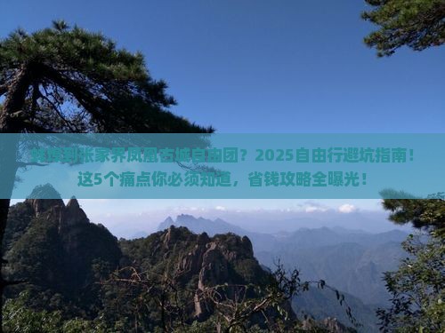 蚌埠到张家界凤凰古城自由团