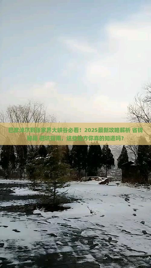 巴彦淖尔到张家界大峡谷必去地