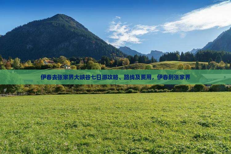 伊春去张家界大峡谷七日游