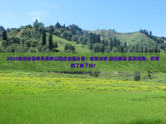 蚌埠去张家界森林公园自由团