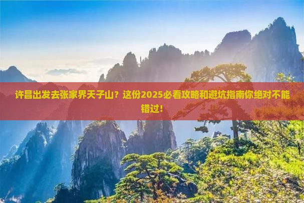 许昌去张家界天子山旅行社