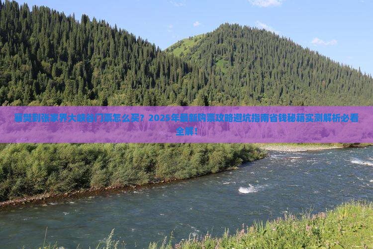襄樊到张家界大峡谷门票