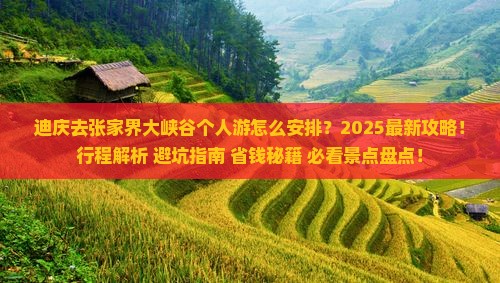 迪庆去张家界大峡谷个人游