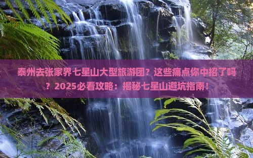 泰州去张家界七星山大型旅游团
