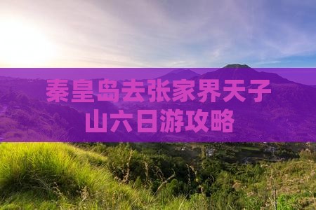 秦皇岛去张家界天子山六日游