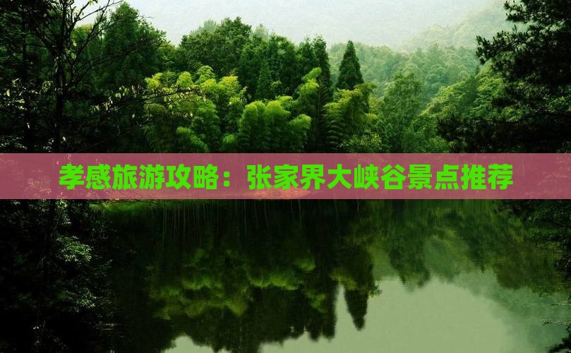 孝感到张家界大峡谷哪里玩