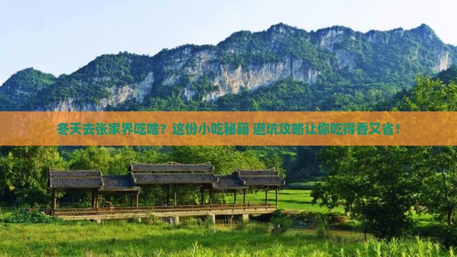 冬天到张家界旅游小吃