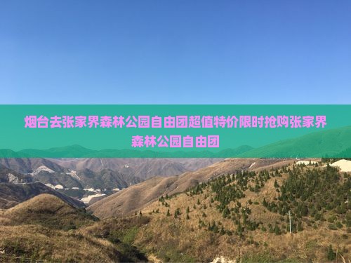 烟台去张家界森林公园自由团