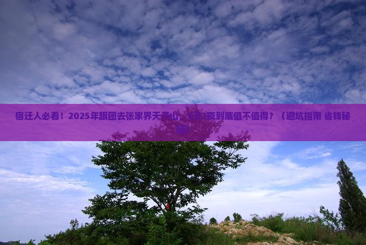 宿迁去张家界天子山大型旅游团