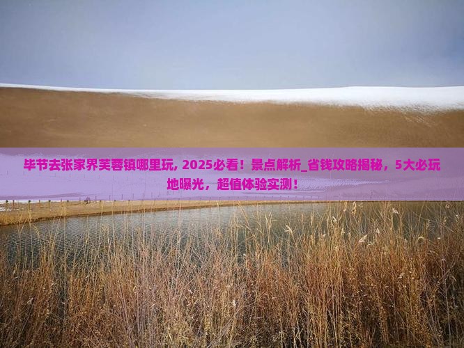 毕节去张家界芙蓉镇哪里玩