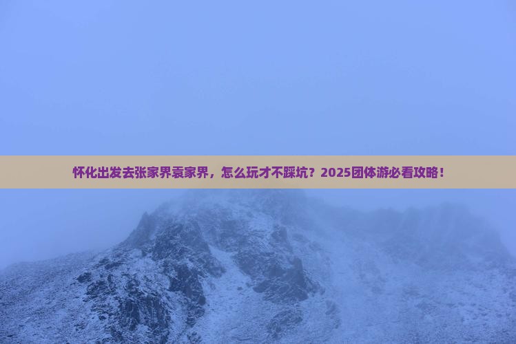 怀化去张家界袁家界团体旅游