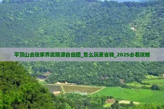 平顶山去张家界武陵源自由团