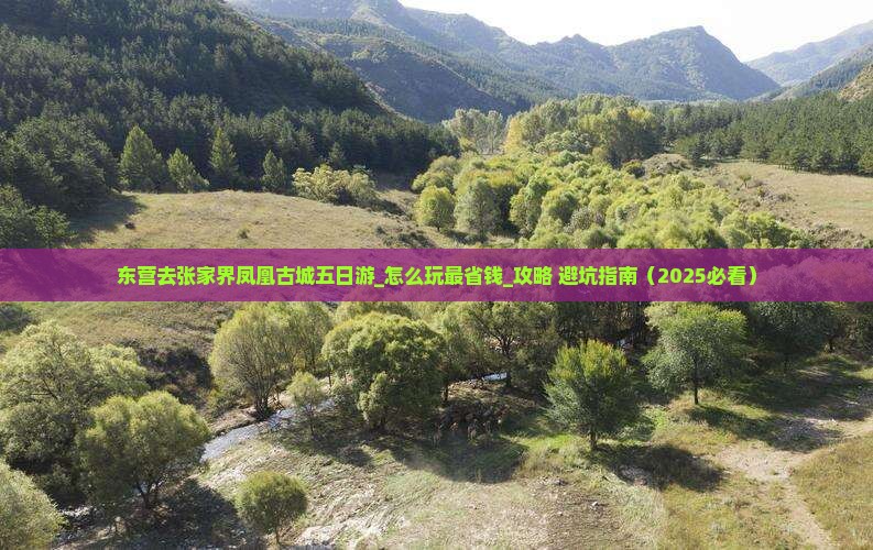 东营去张家界凤凰古城五日游 东营去张家界凤凰古城五日游