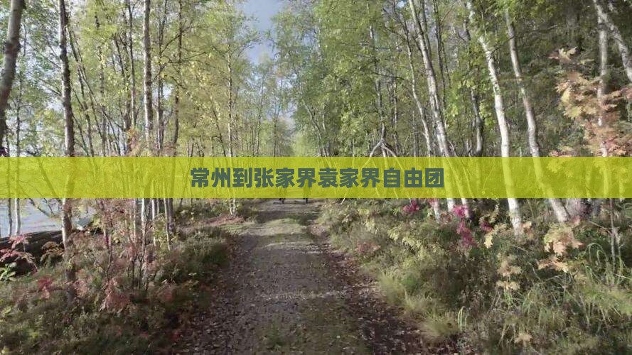 常州到张家界袁家界自由团