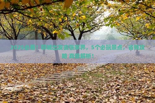 聊城到张家界哪里玩