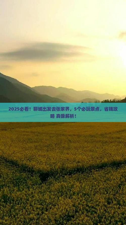 聊城到张家界哪里玩