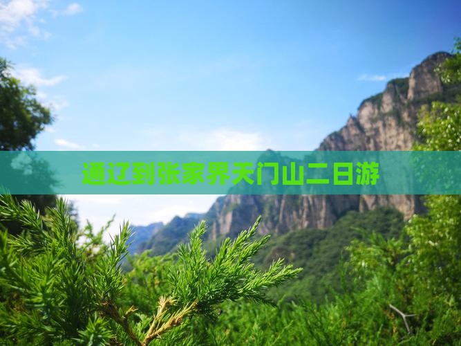 通辽到张家界天门山二日游