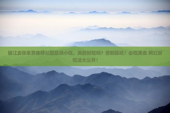 镇江去张家界森林公园旅游小吃