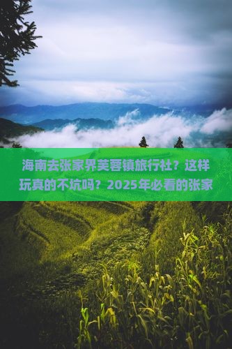 海南去张家界芙蓉镇旅行社