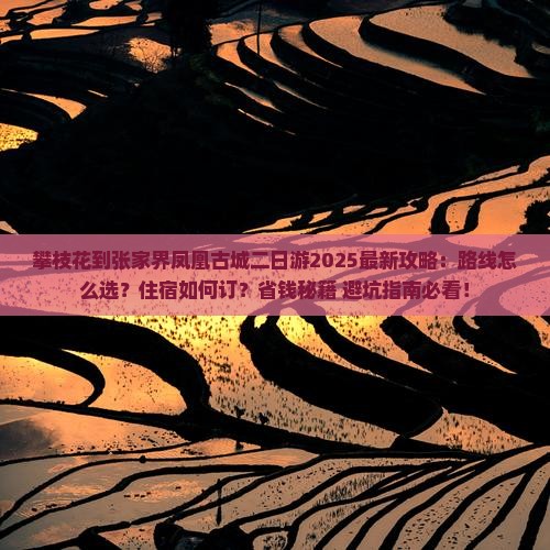 攀枝花到张家界凤凰古城二日游