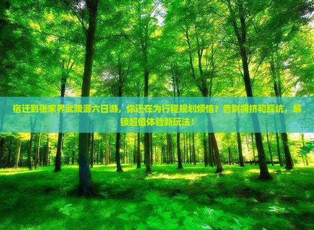 宿迁到张家界武陵源六日游