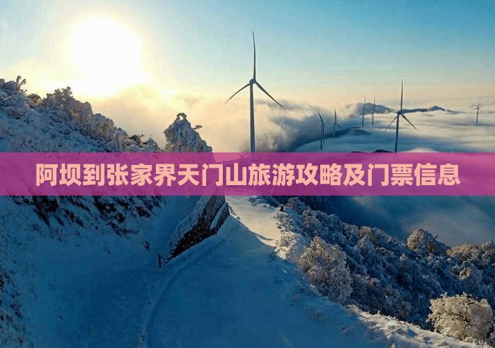 阿坝到张家界天门山门票