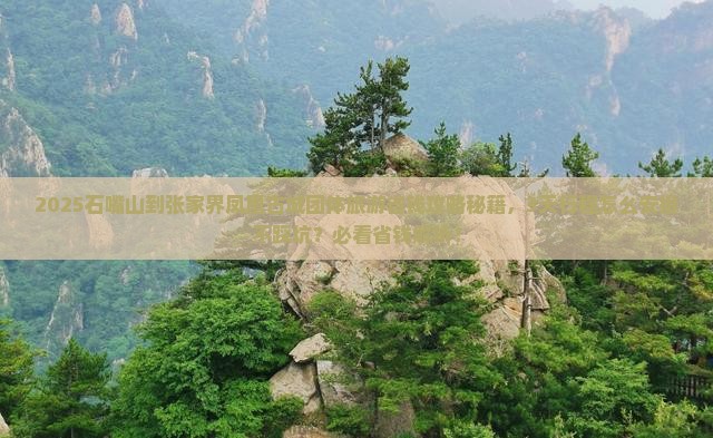 石嘴山到张家界凤凰古城团体旅游