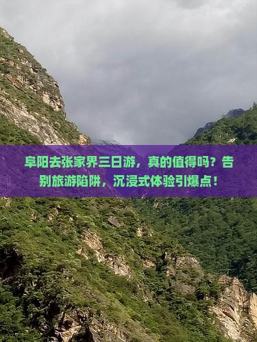 阜阳去张家界三日游