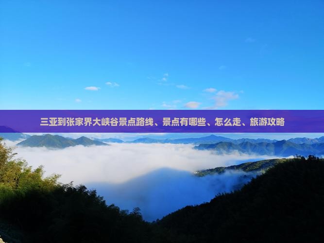 三亚到张家界大峡谷景点