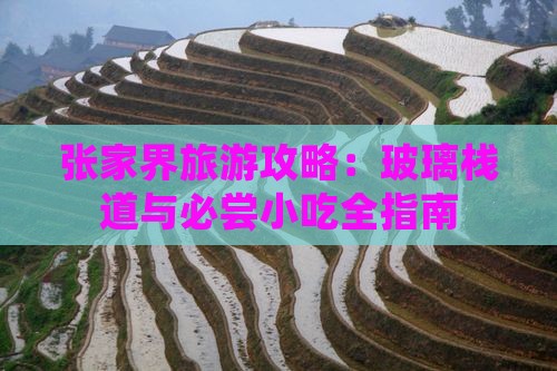 春天到张家界玻璃栈道旅游小吃