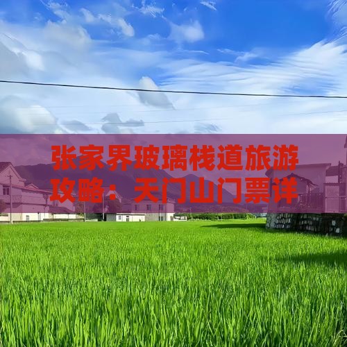 黔南到张家界玻璃栈道门票