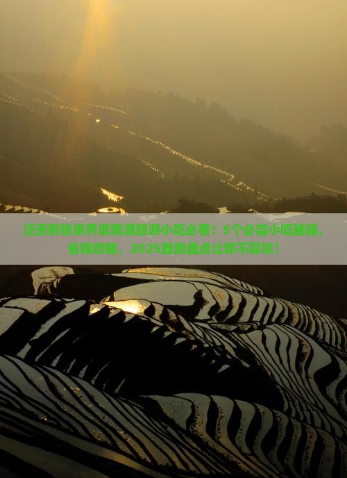 迁安到张家界武陵源旅游小吃