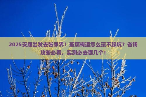 安康到张家界玻璃栈道哪里玩