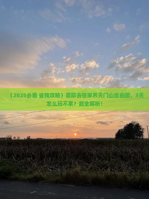 霍邱去张家界天门山自由团