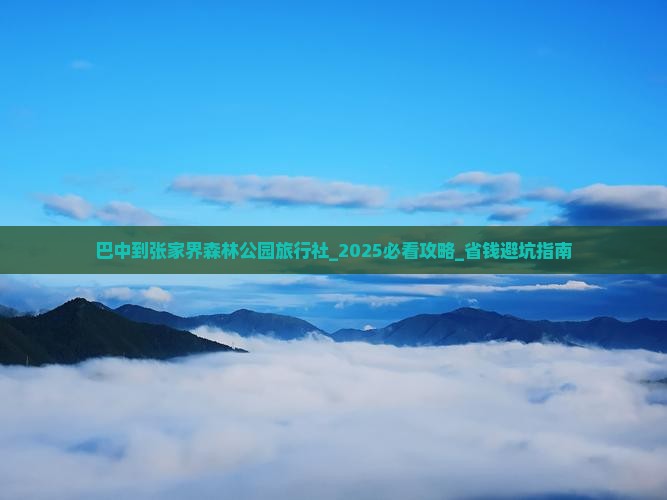 巴中到张家界森林公园旅行社